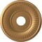 Ekena Millwork Berkshire PVC Ceiling Medallion (Fits Canopies up to 7"), Bright Coat Gold, 16"OD x 3 1/2"ID x 1"P CMP16BEBGL - alternate 1